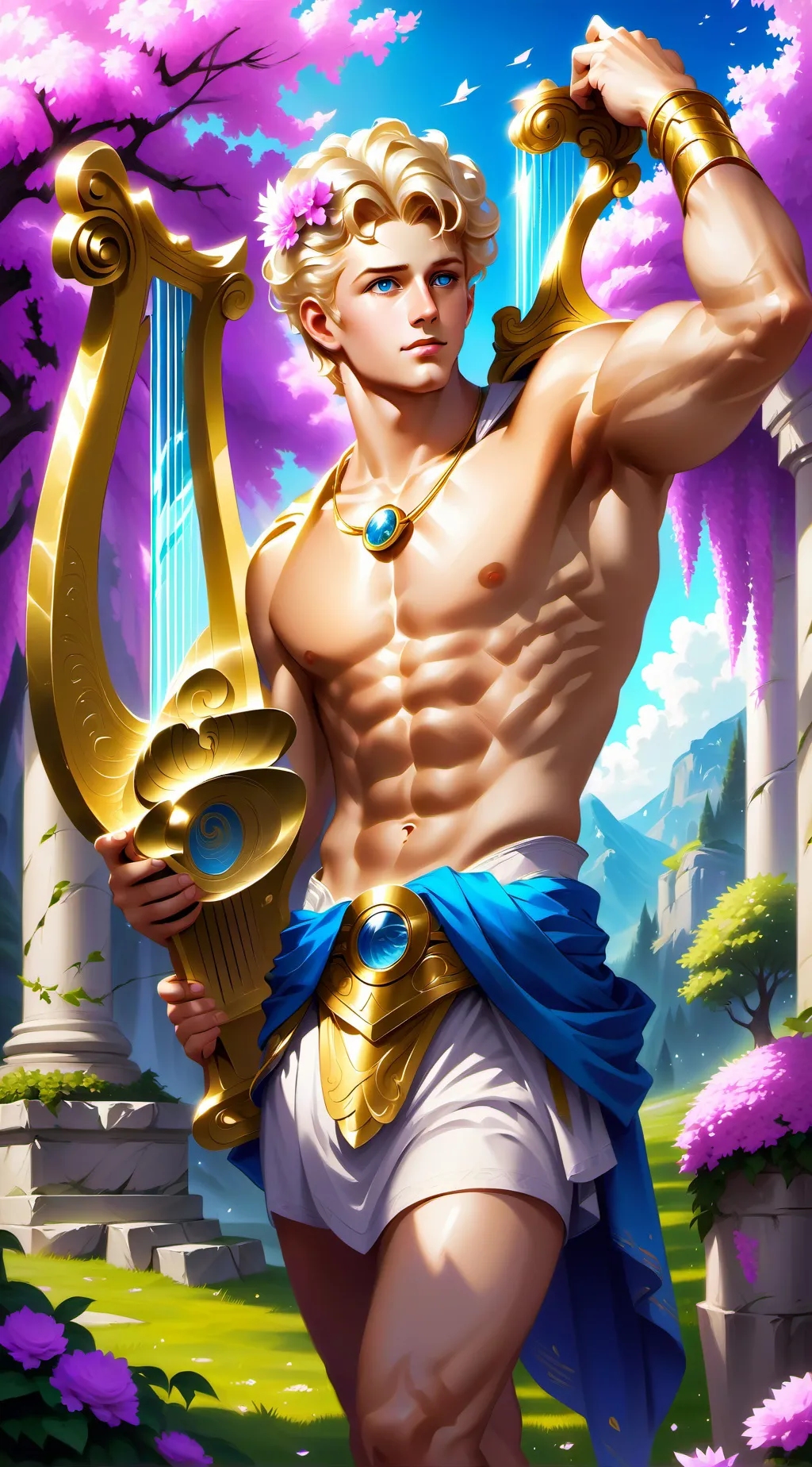 ai character: Apollo background