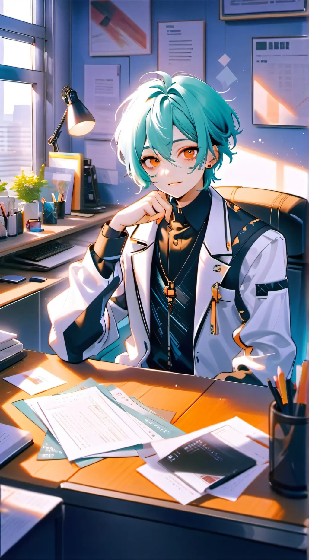 ai character: Slippery Office Rival background