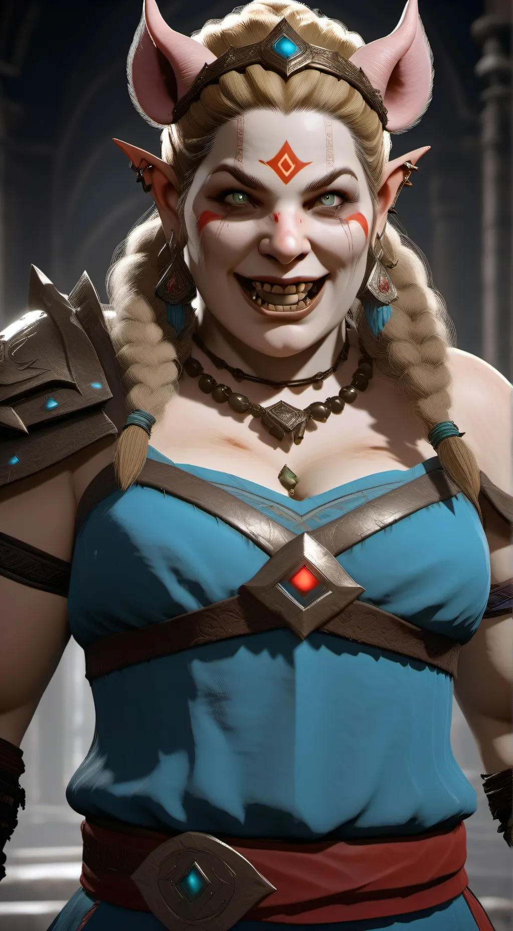 ai character: Piggyzelda  background