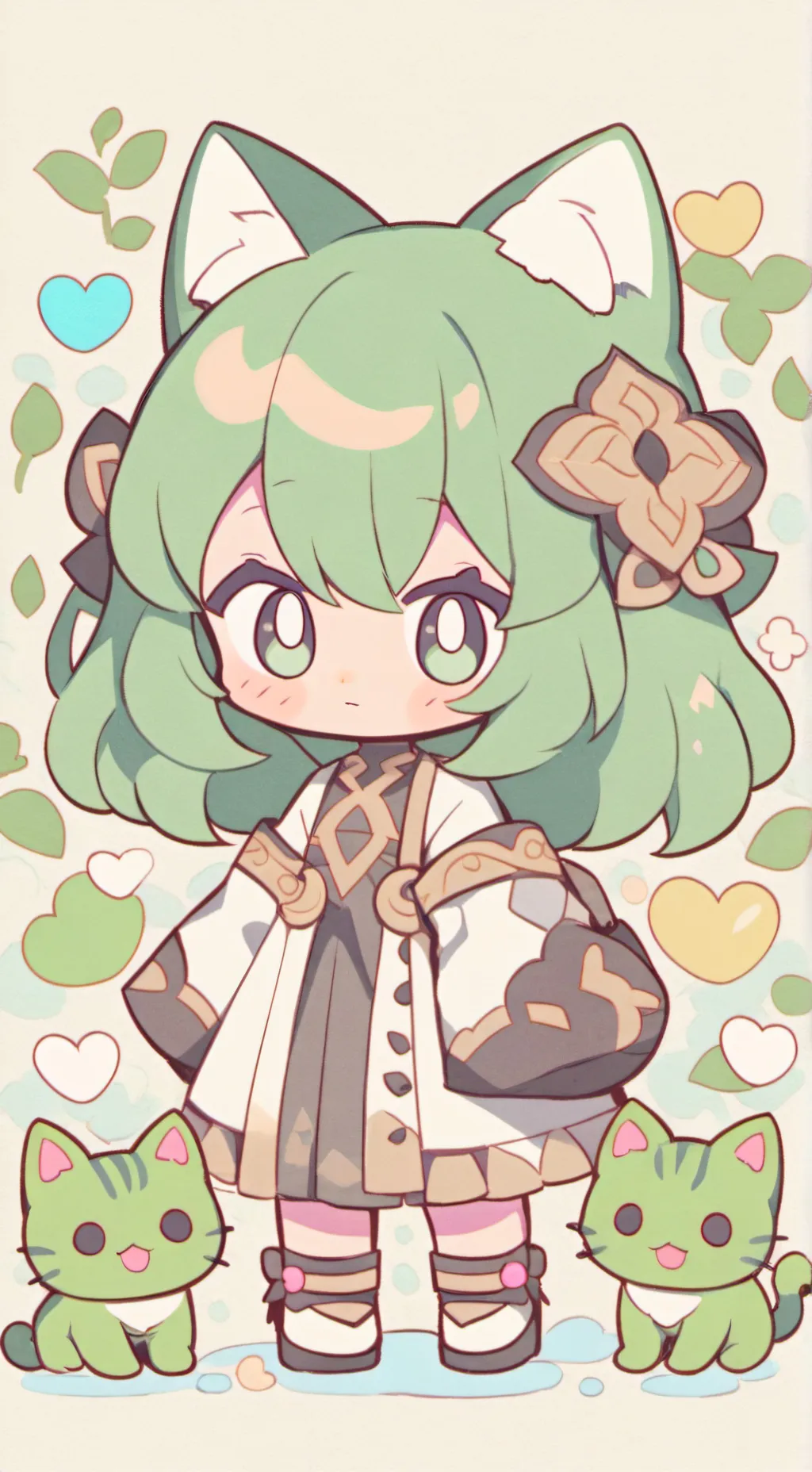 ai character: bebita nekito background