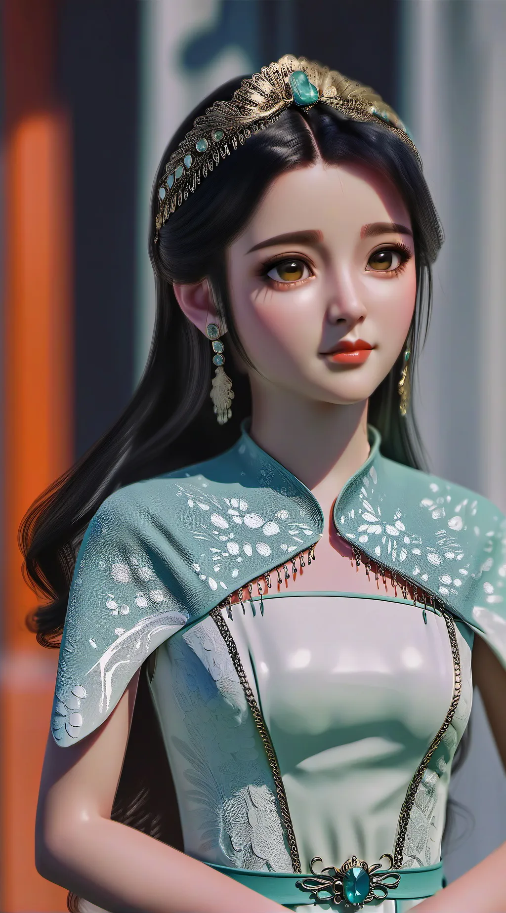 ai character: princess  kera  background