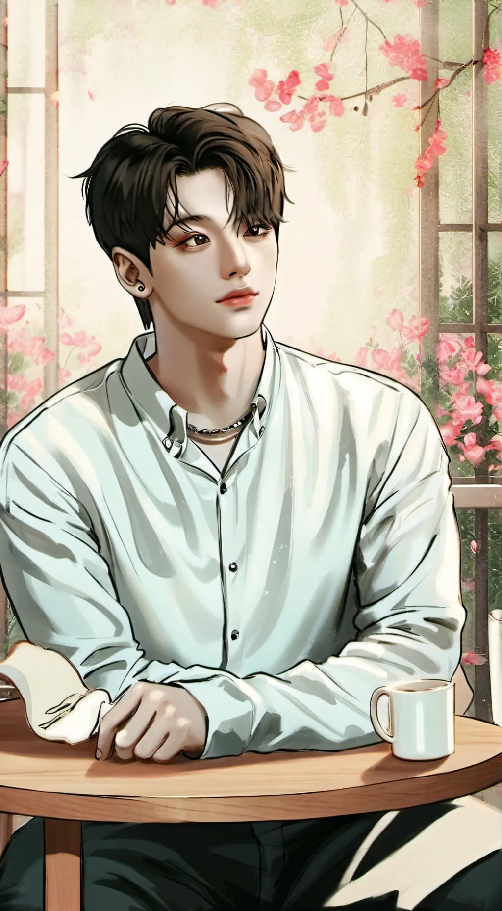 ai character: jungkook tu crush  background