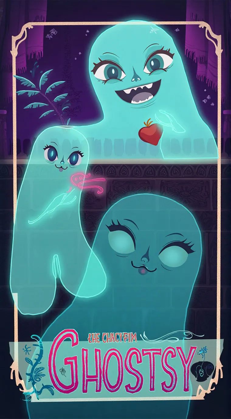 ai character: Dandy's world in background