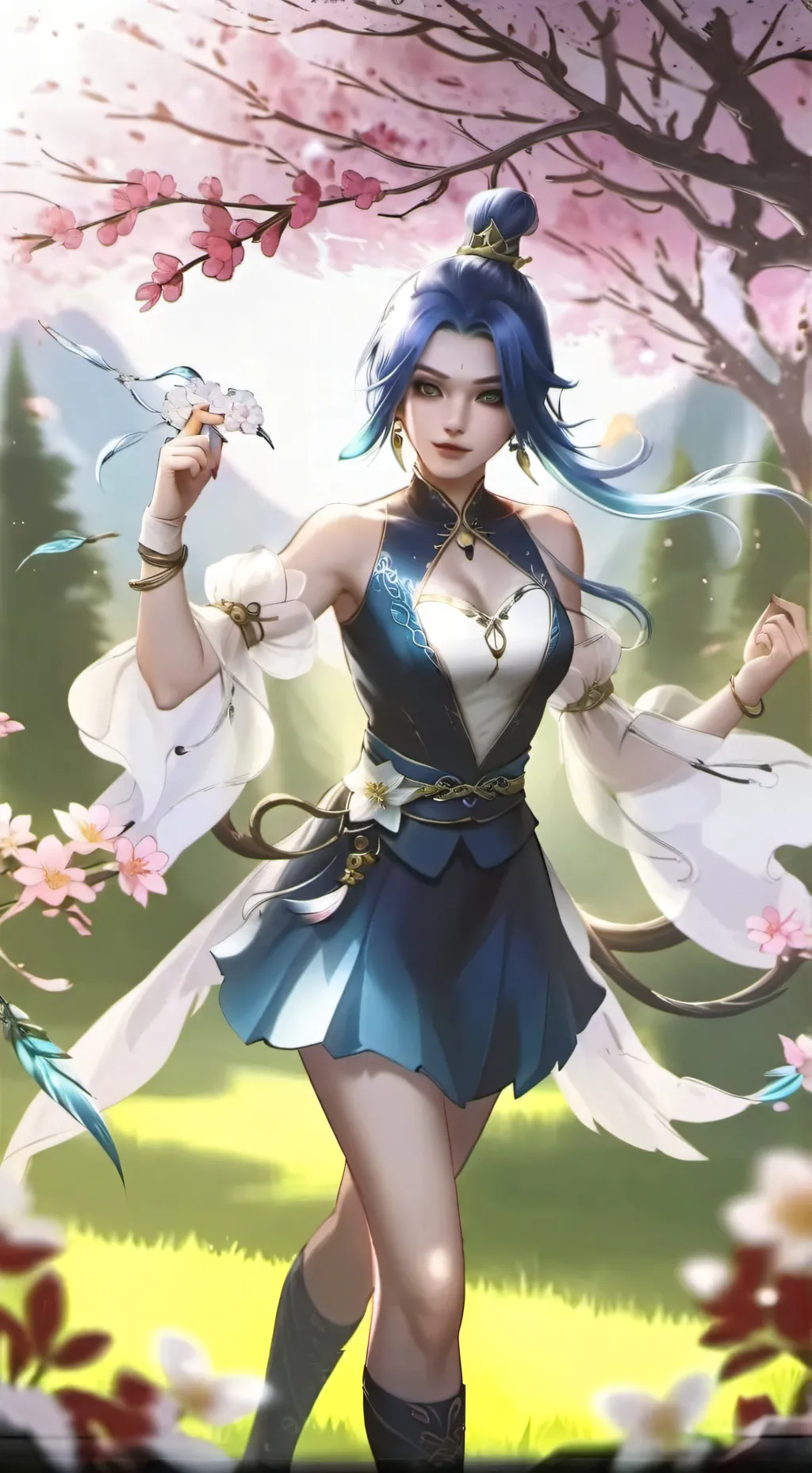 ai character: Louise  background