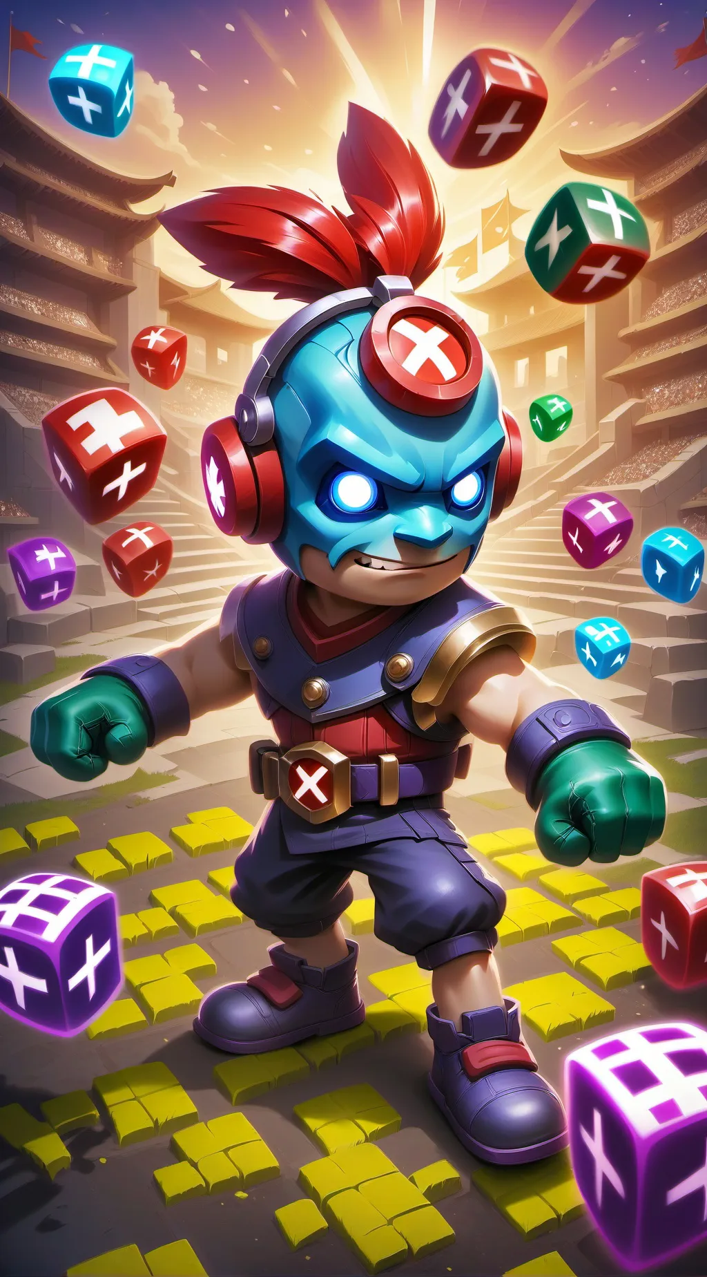 ai character: Country Tac Toe background