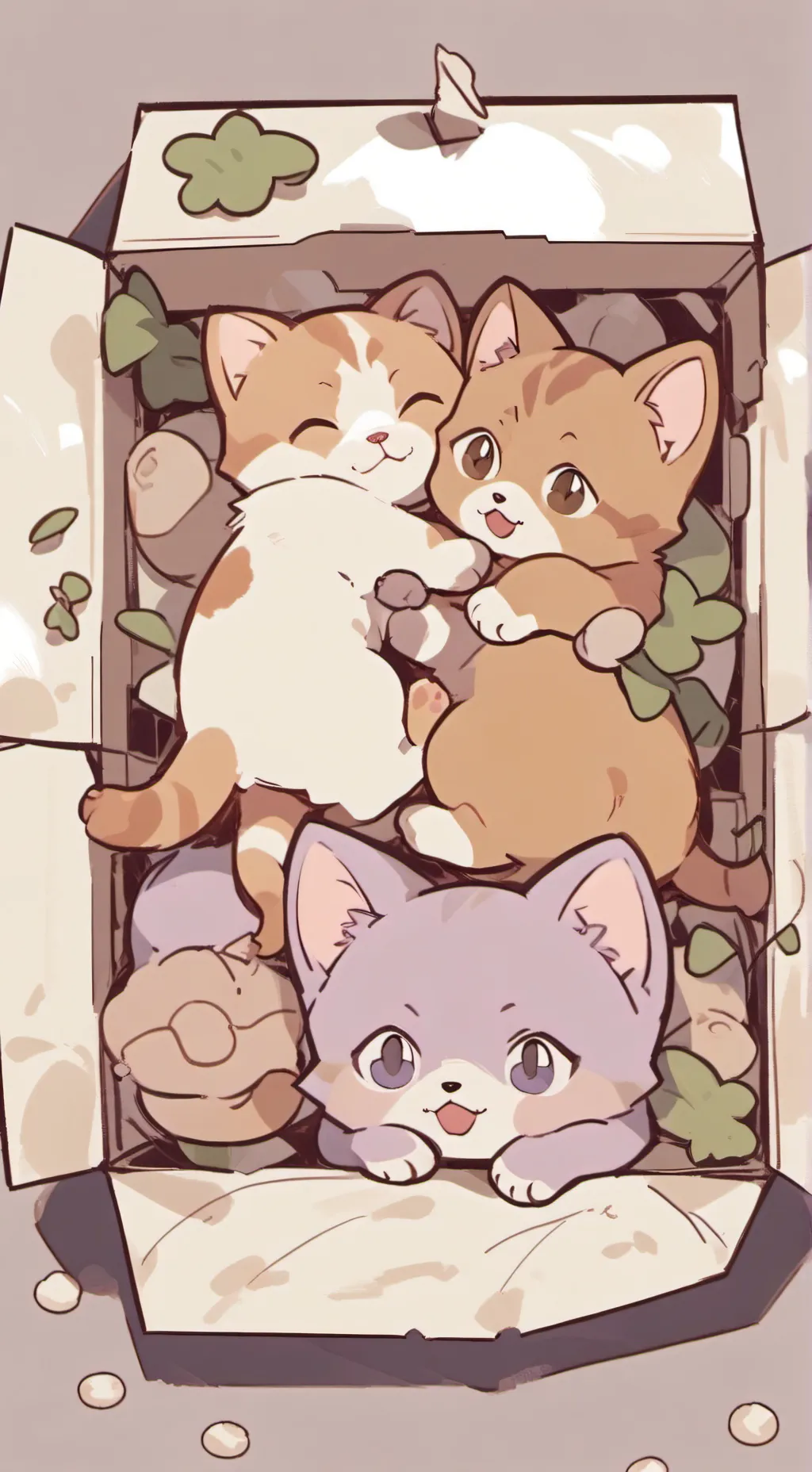 ai character: Baby catnap  background