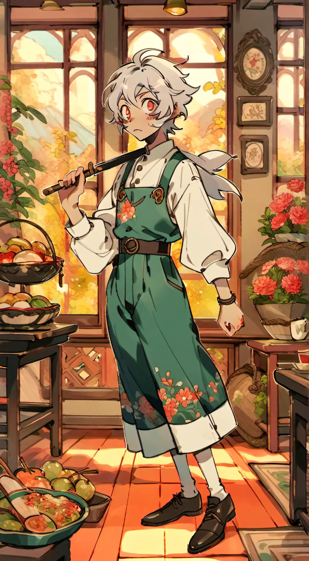 ai character: Radioapple  background