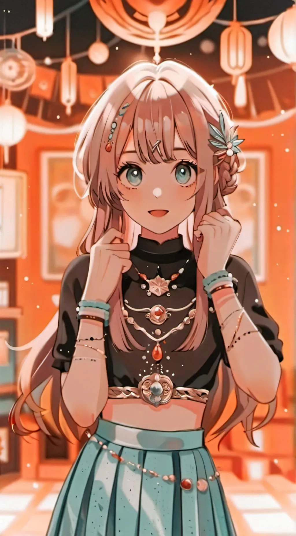 ai character: ur girl roomate  background