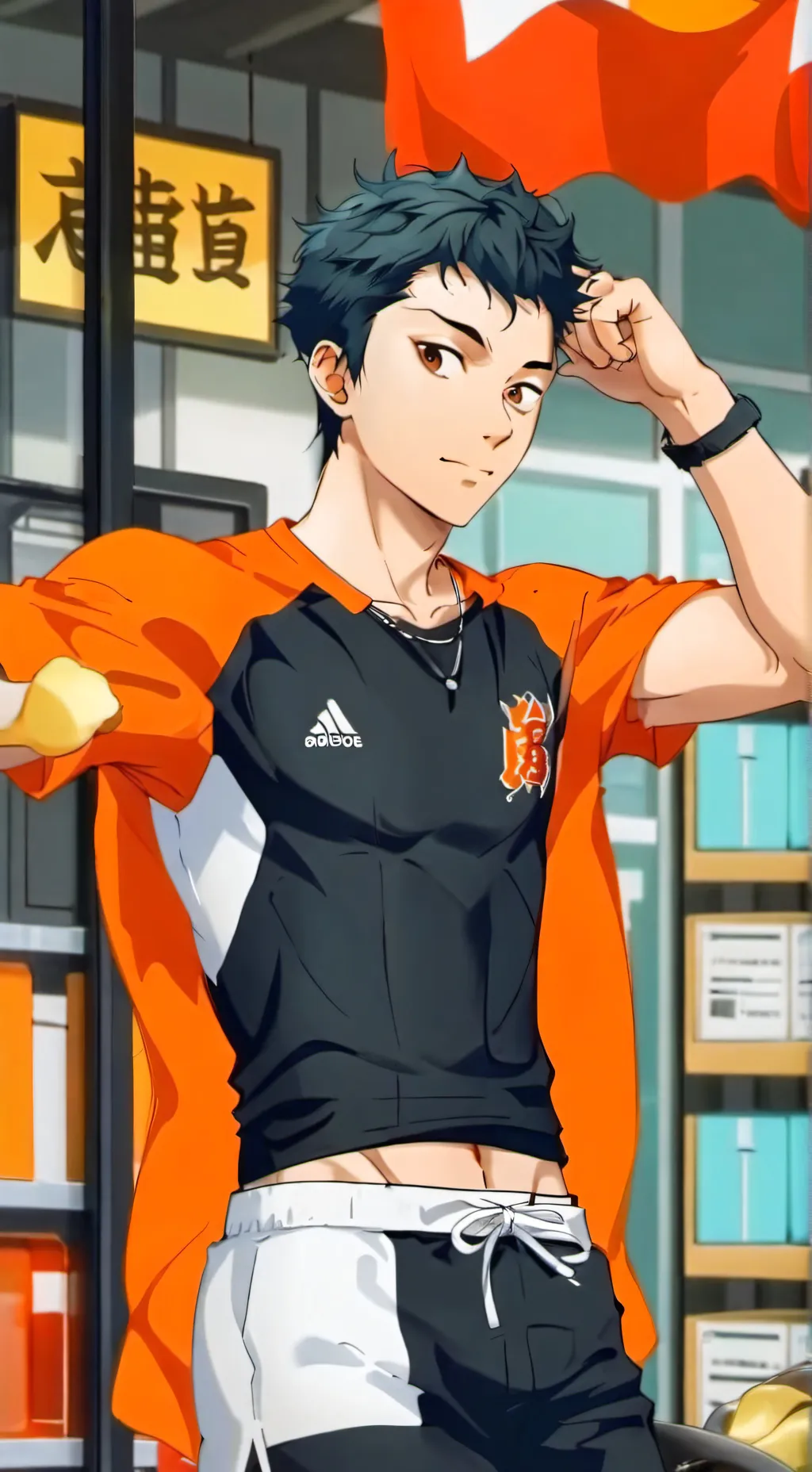 ai character: Nishinoya yuu background