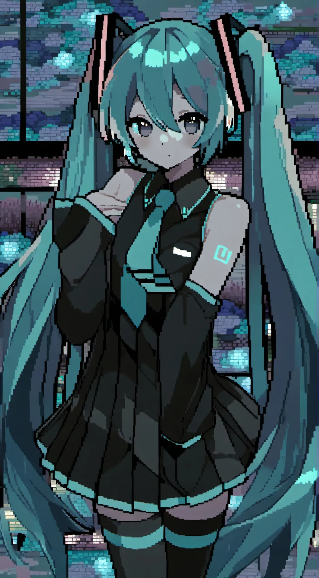 ai character: Hatsune Miku background
