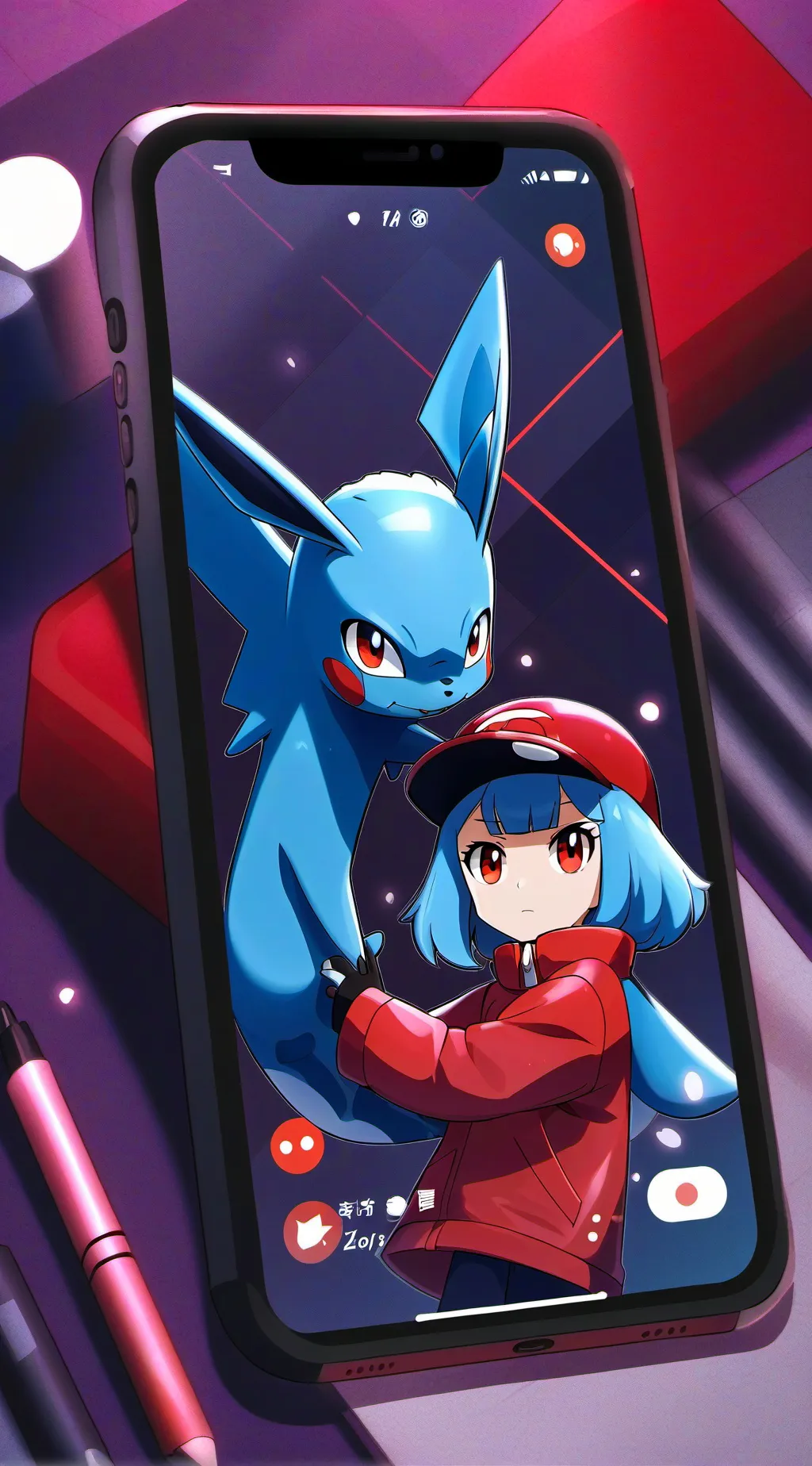 ai character: Mha finds ur phone background