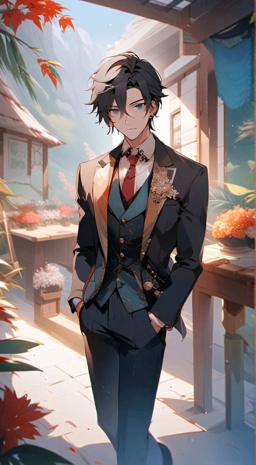 ai character: +- Jayden Cros  -+ background