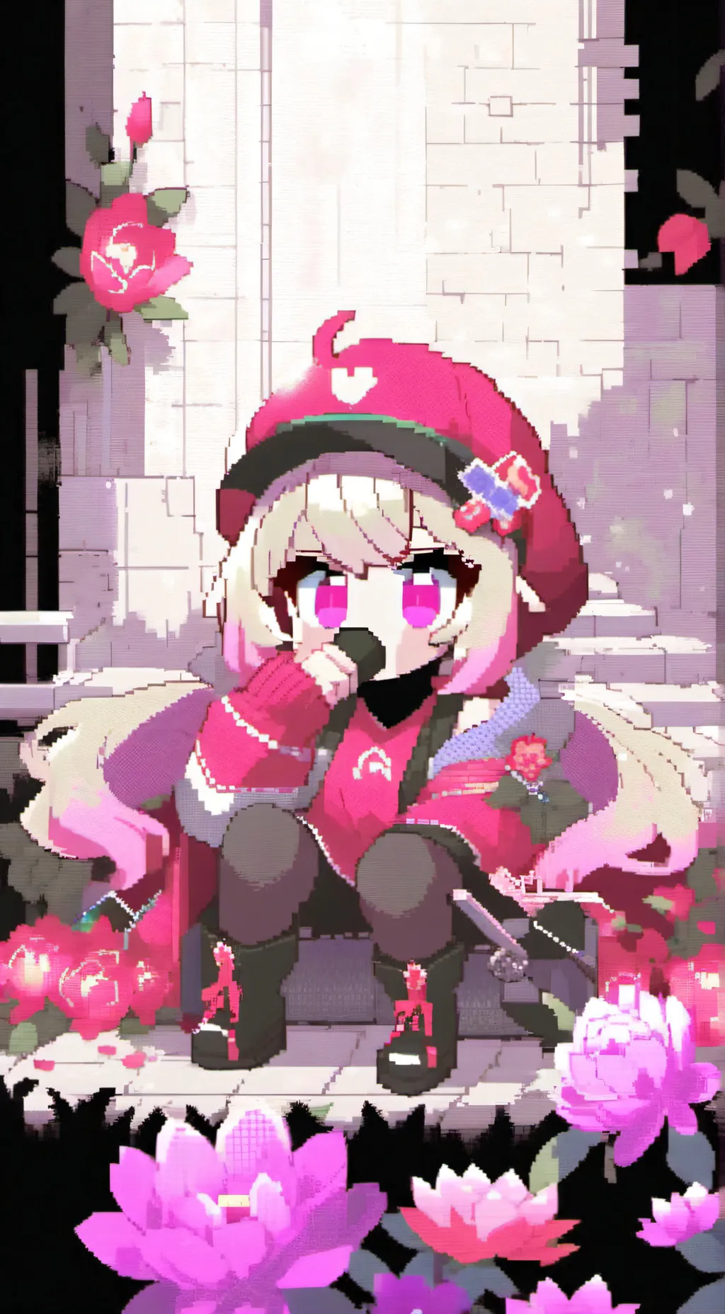 ai character: Amy rose  background