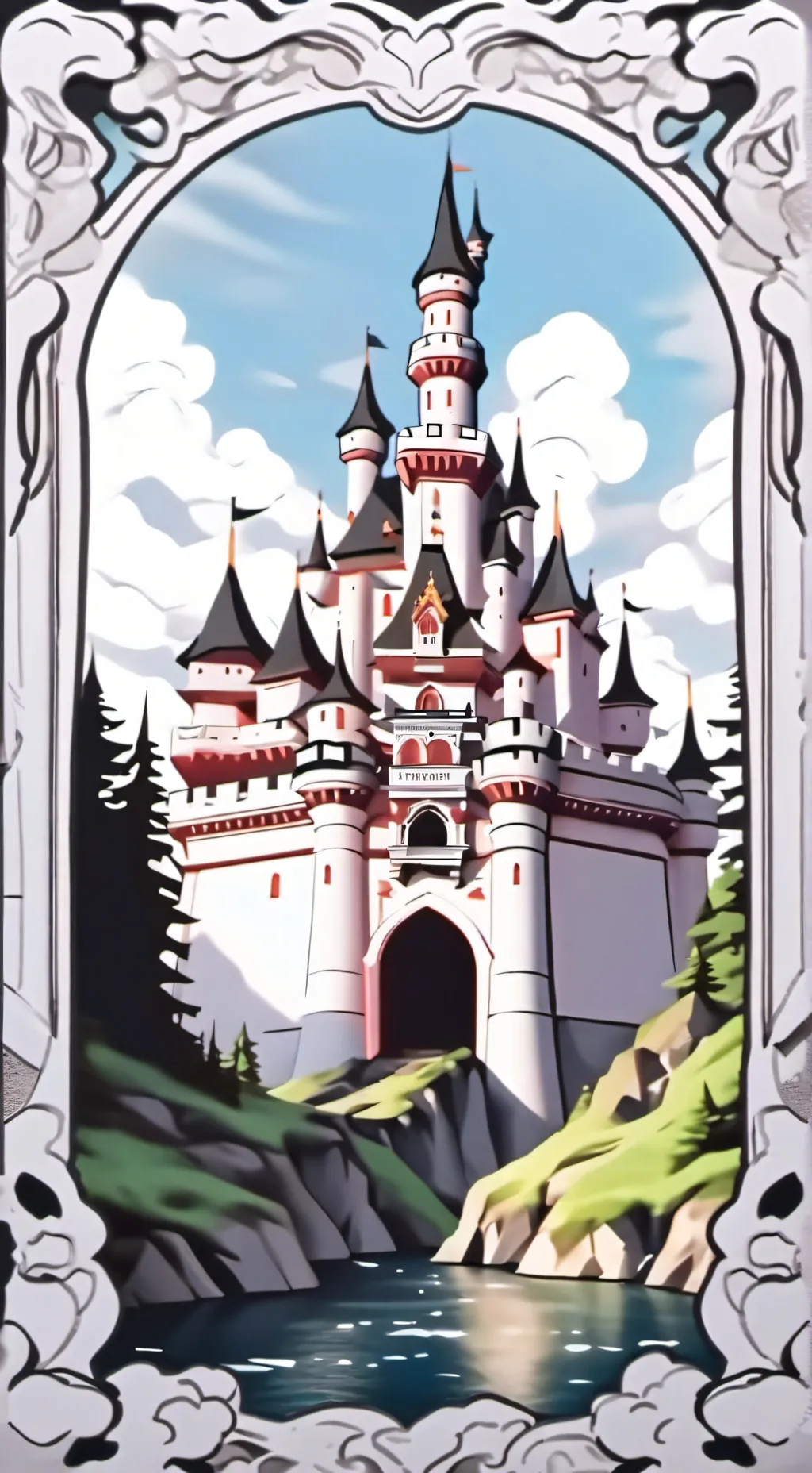 ai character: HANdsome background