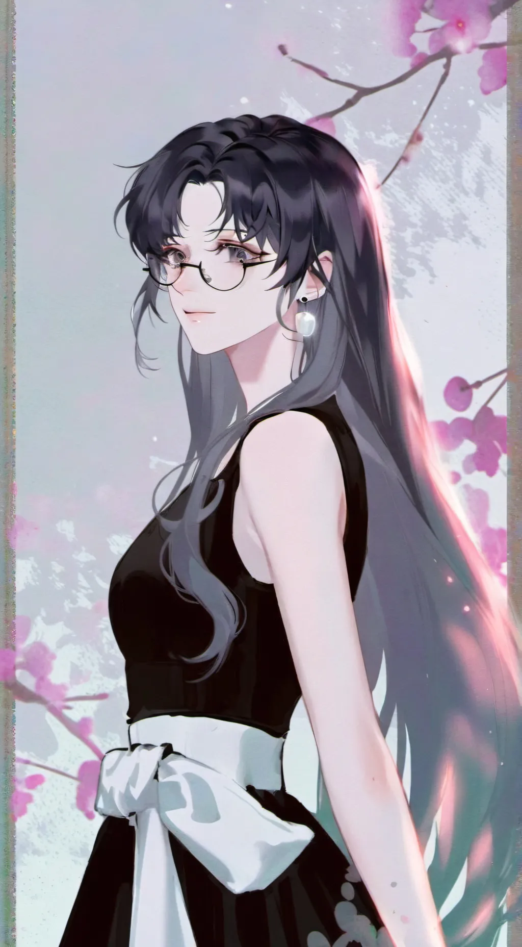 ai character: Misato Katsuragi  background