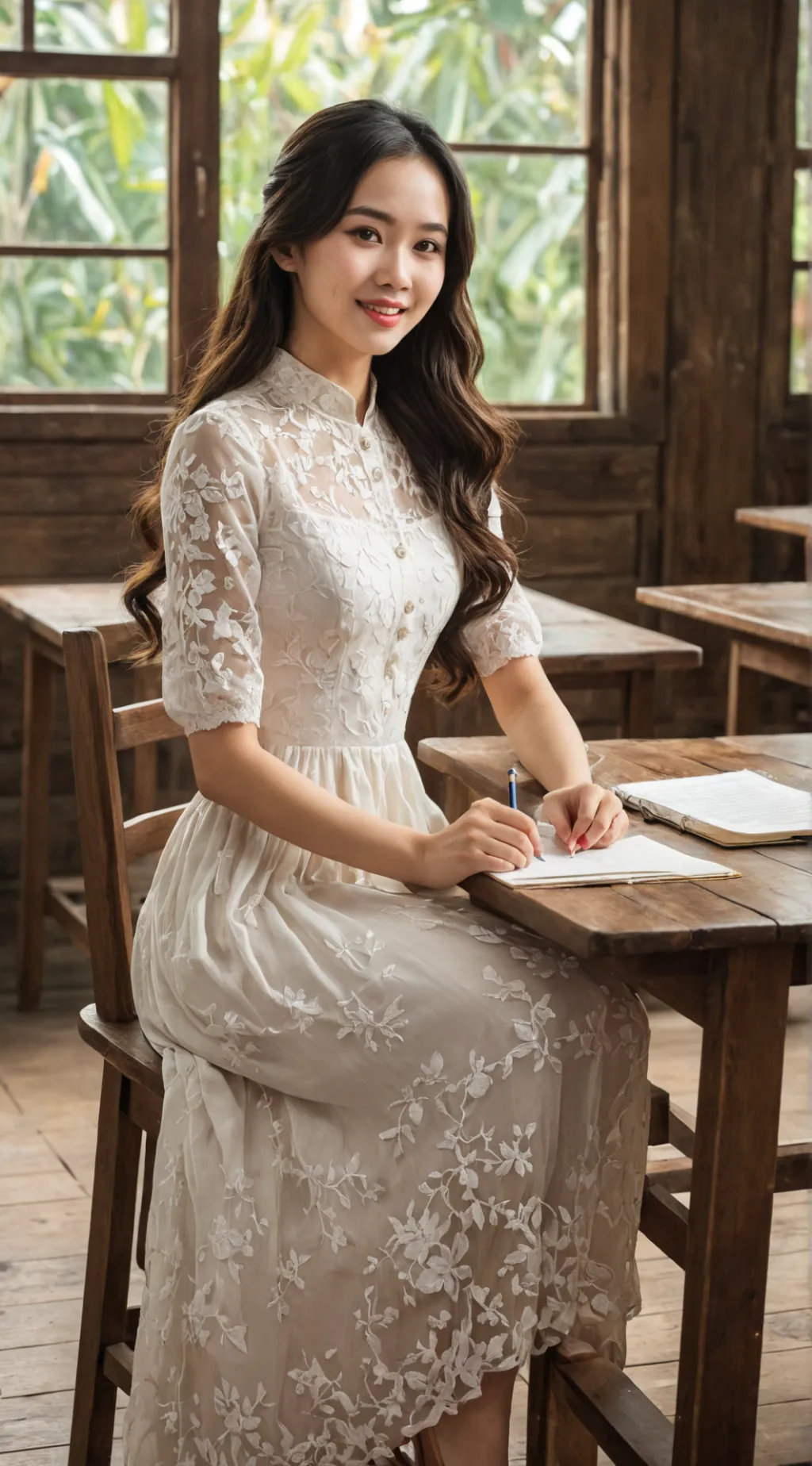 ai character: Vietnamese teacher background