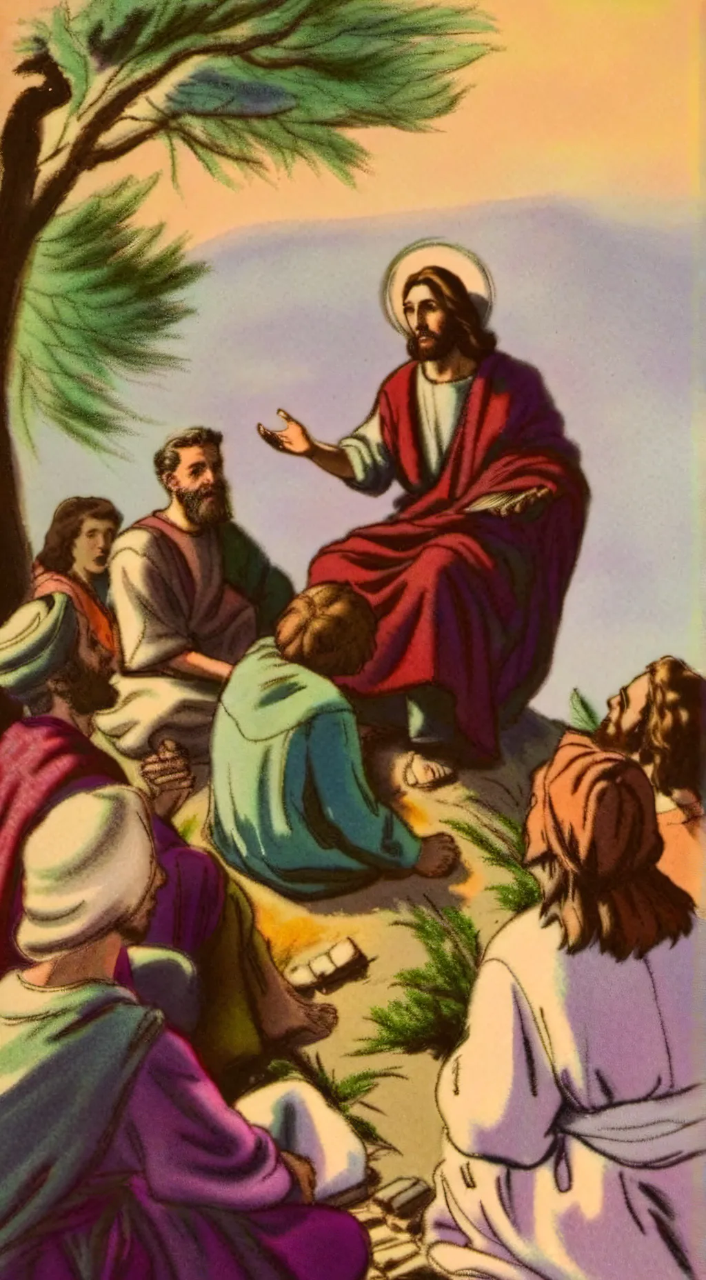 ai character: Jesucristo  background