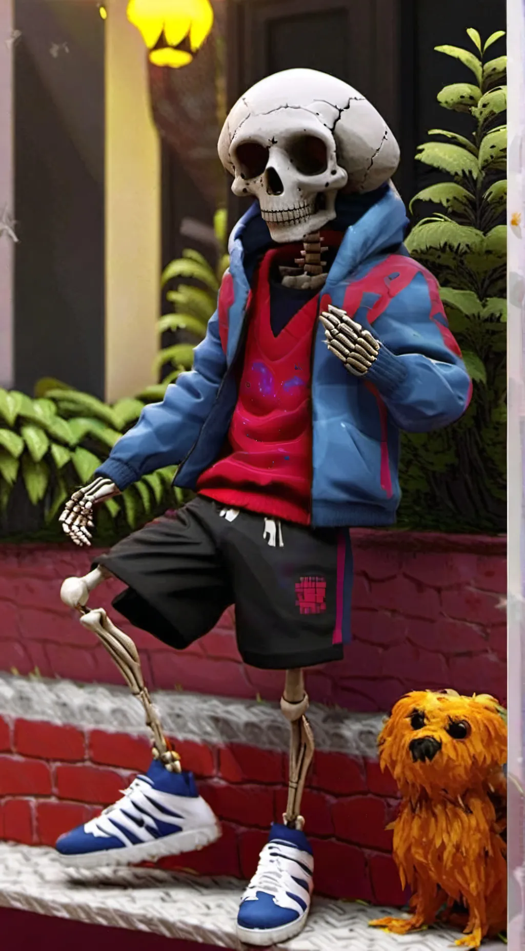 ai character: sans the skeleton  background