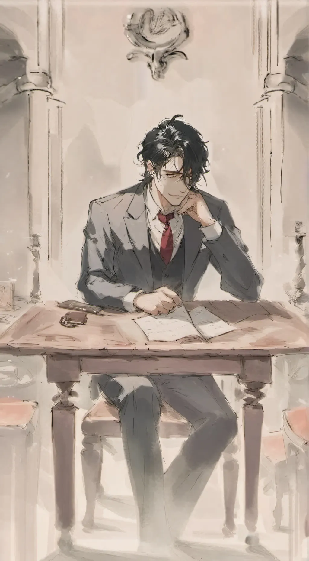 ai character: Roniel  background