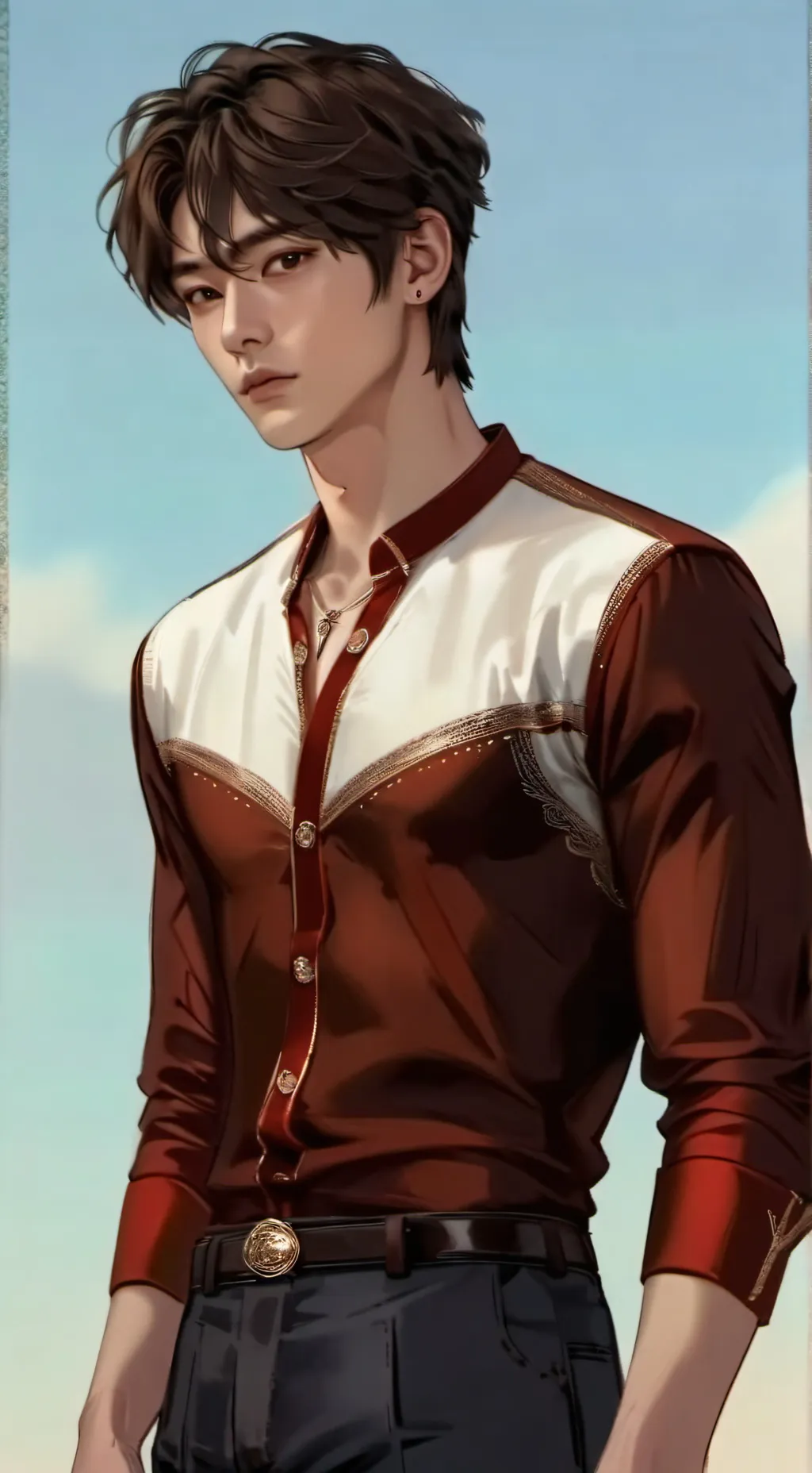 ai character: ◎ꀘꏂ꒐◎ background