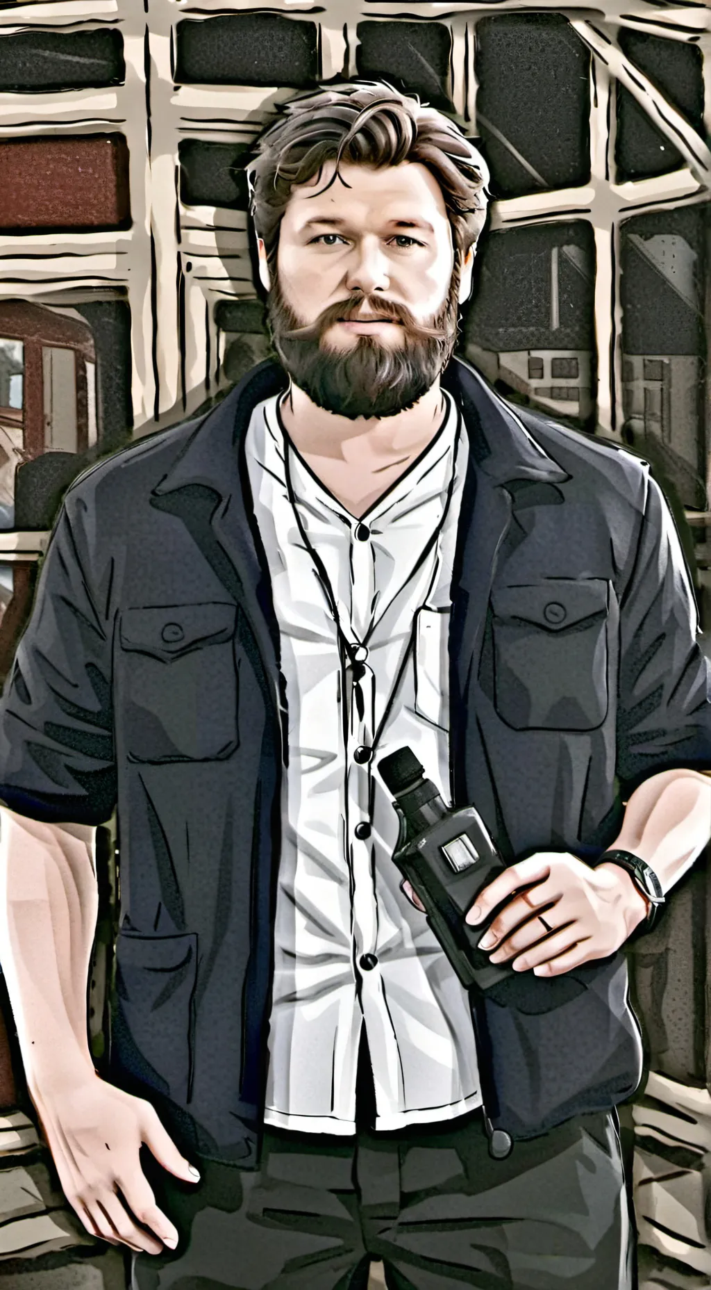 ai character: CaseOh background