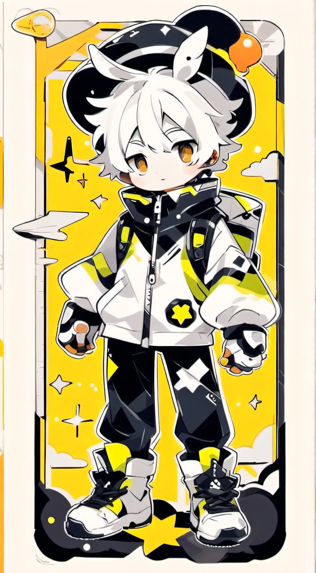 ai character: astro  background