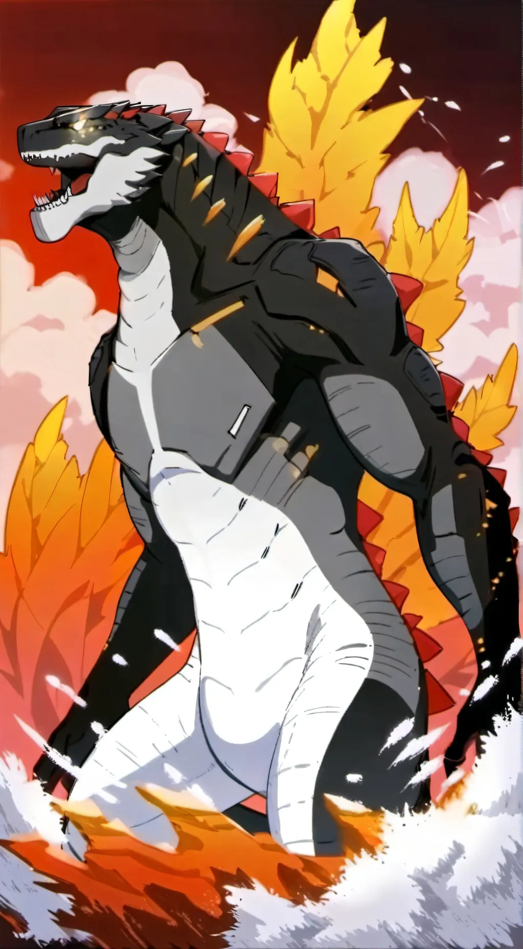 ai character: Gyattzilla background