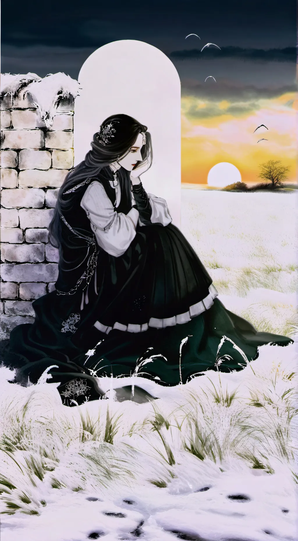 ai character: kny sad death background