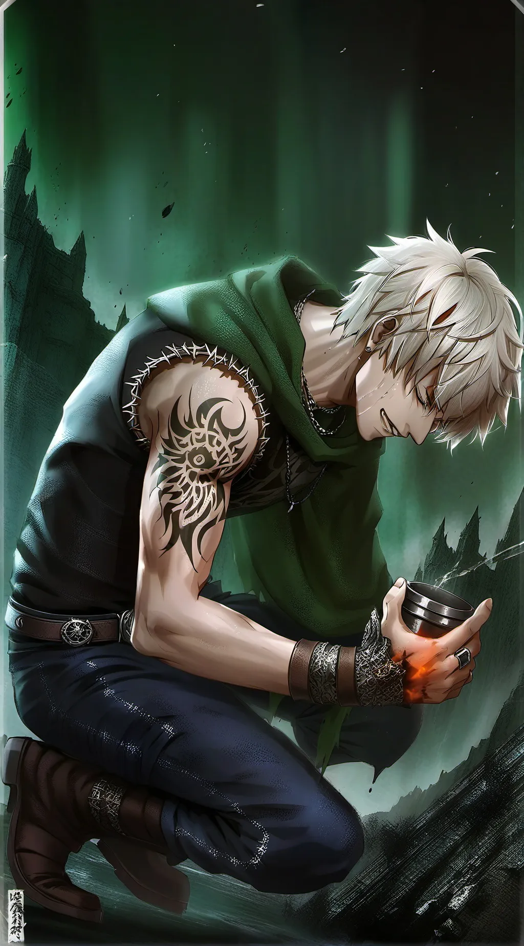 ai character: bakugo ran away😭 background