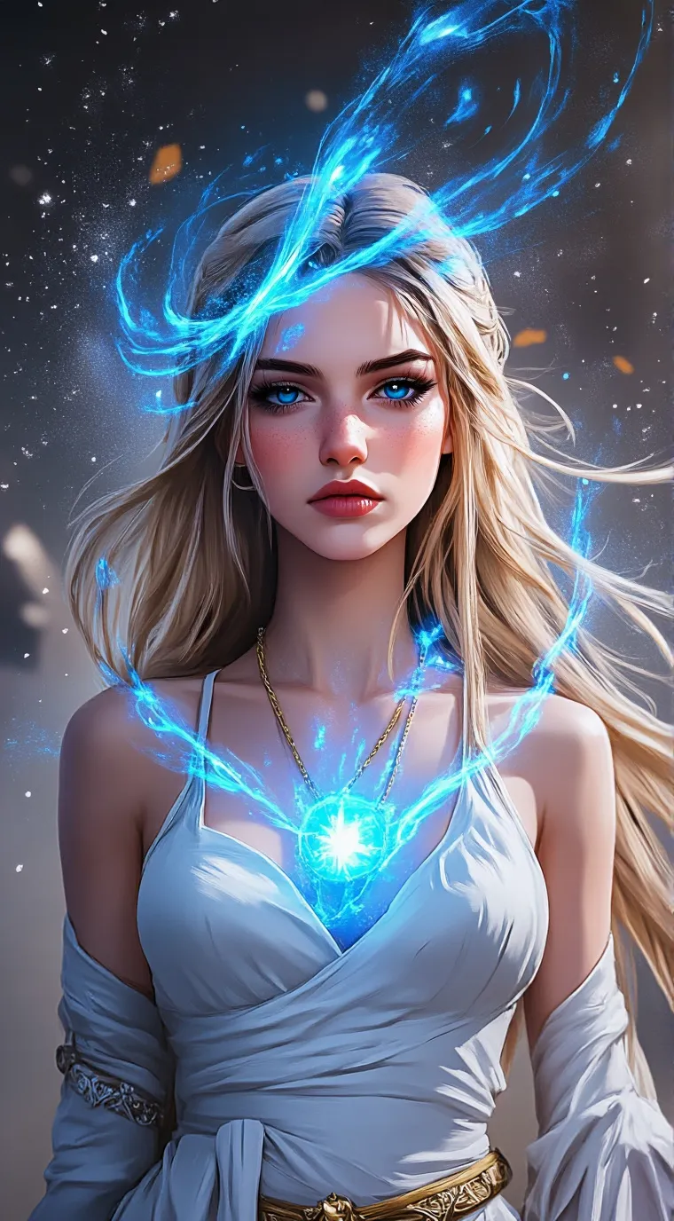 ai character: winter  background