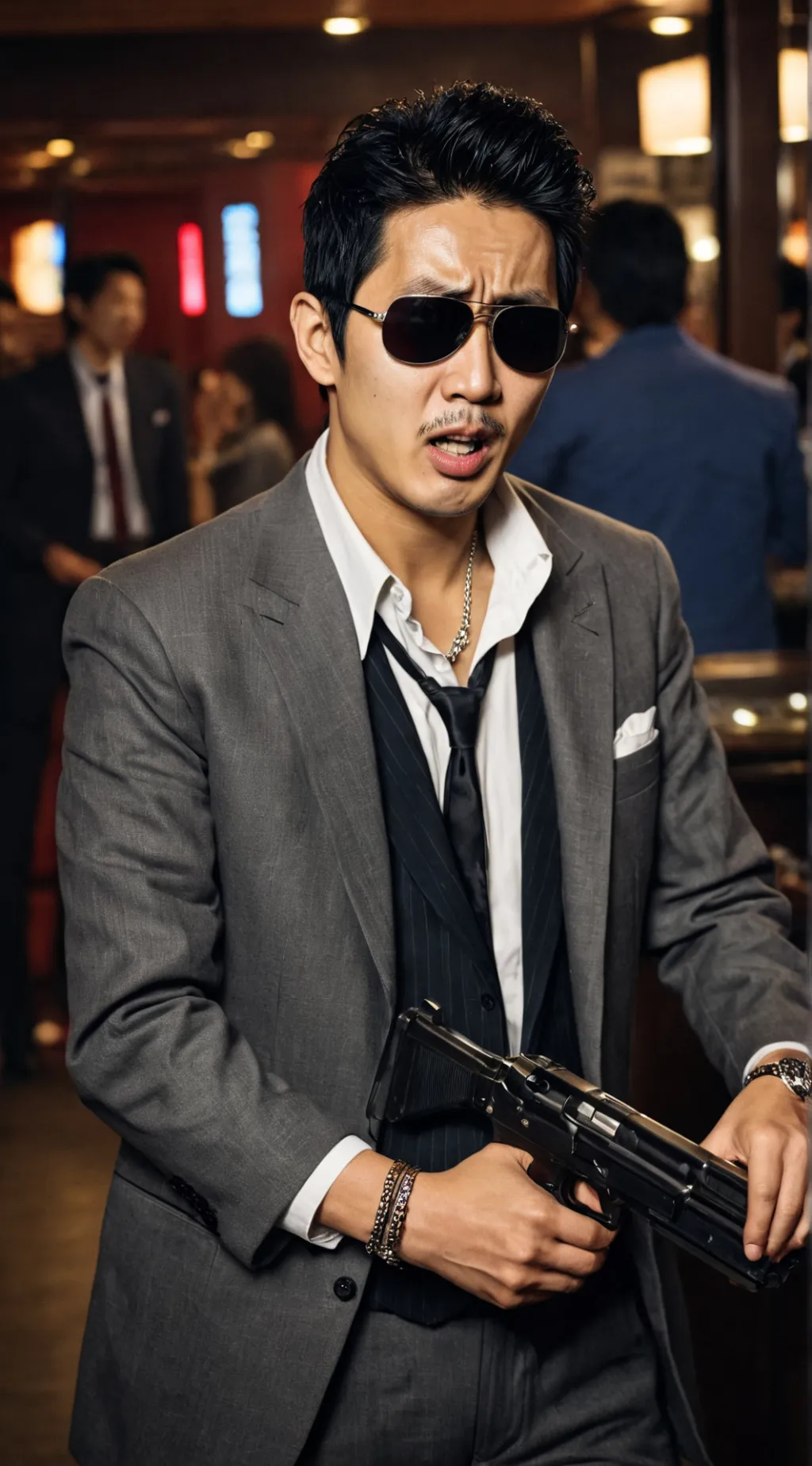 ai character: Yakuza  background