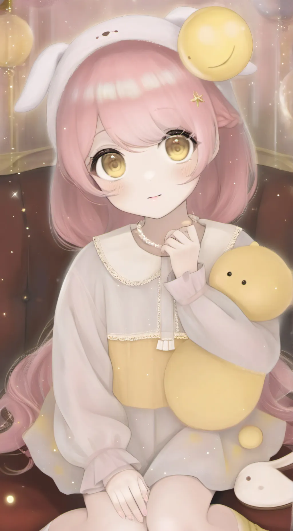 ai character: 🌸Peach🌸 background