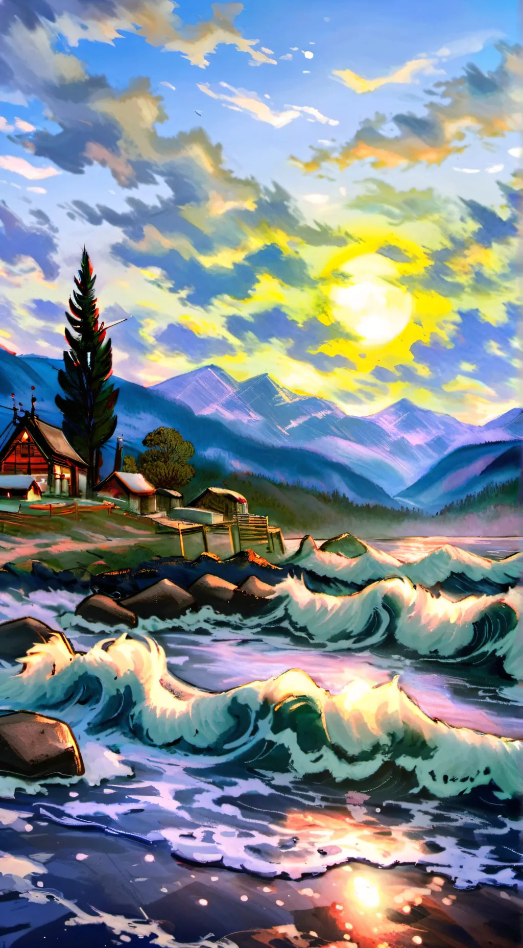 ai character:  ocean picks you background