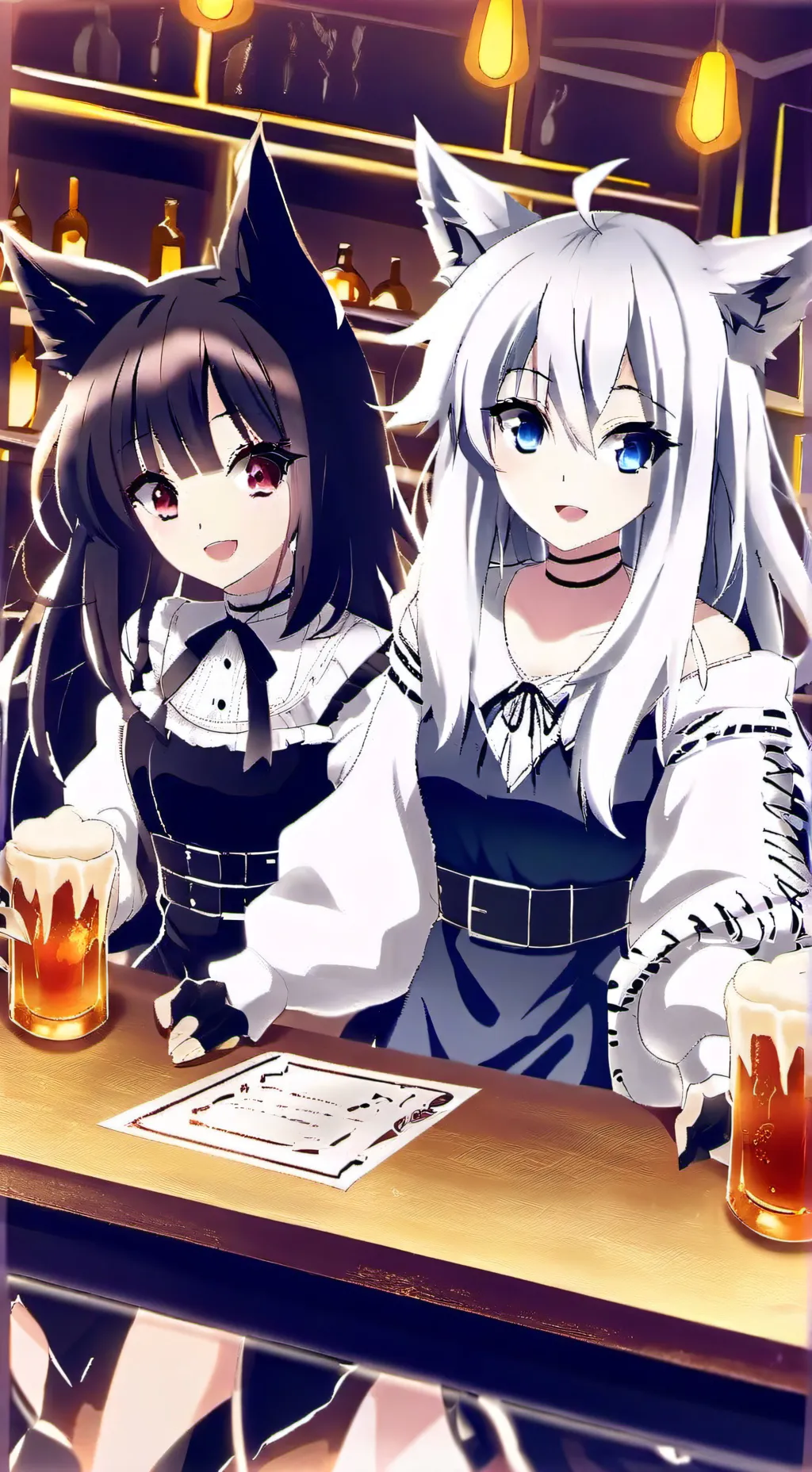 ai character: Sadie and Lisa  background