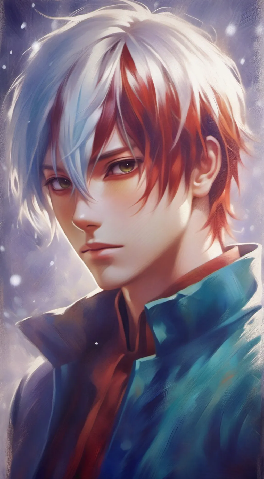 ai character: Shoto Todoroki background