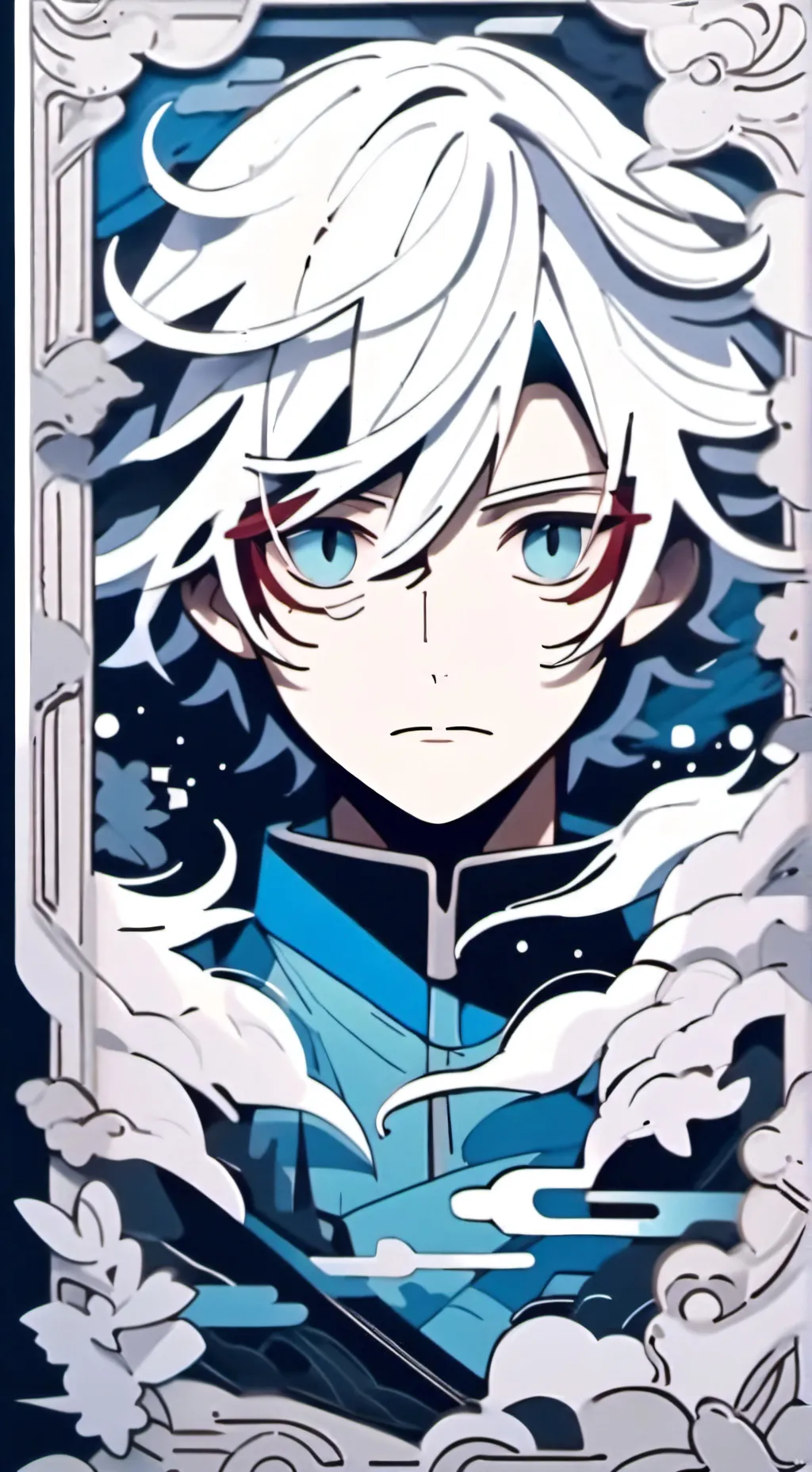 ai character: Sleep over background