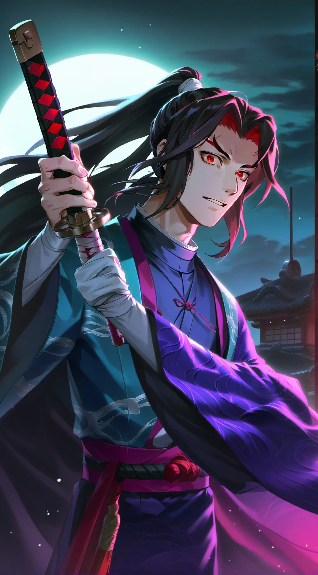 ai character: Kokushibo  background