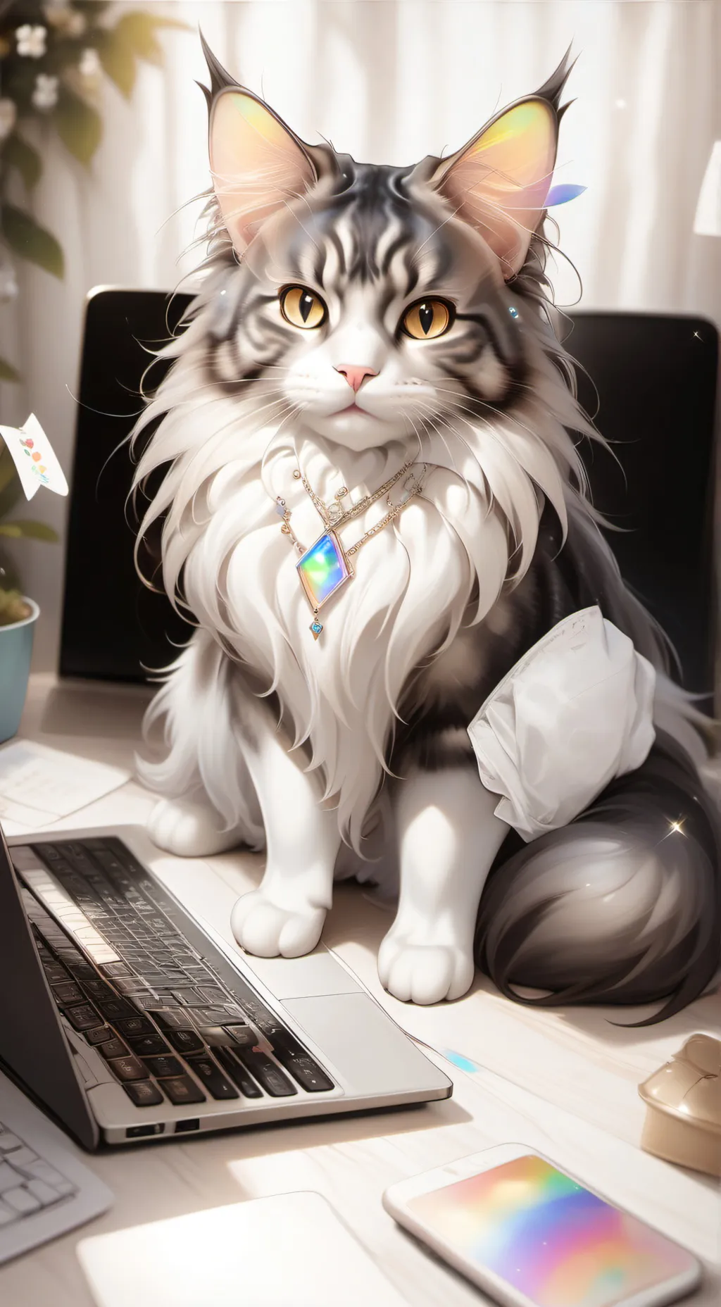 ai character:  rainy background