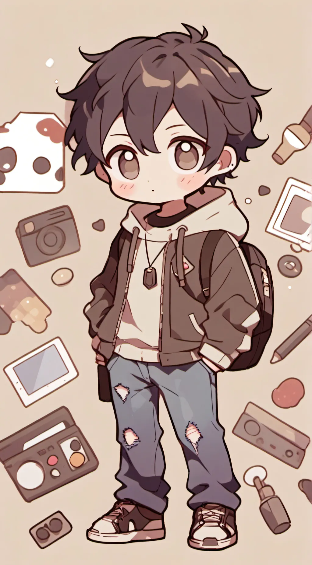 ai character: Clicker background