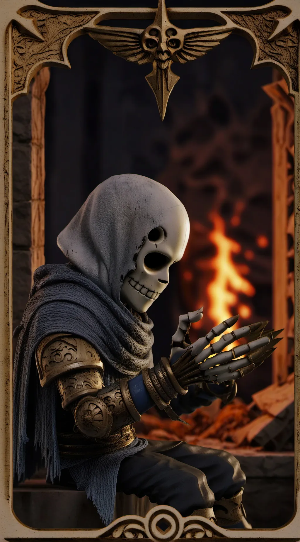 ai character: glitchtale background