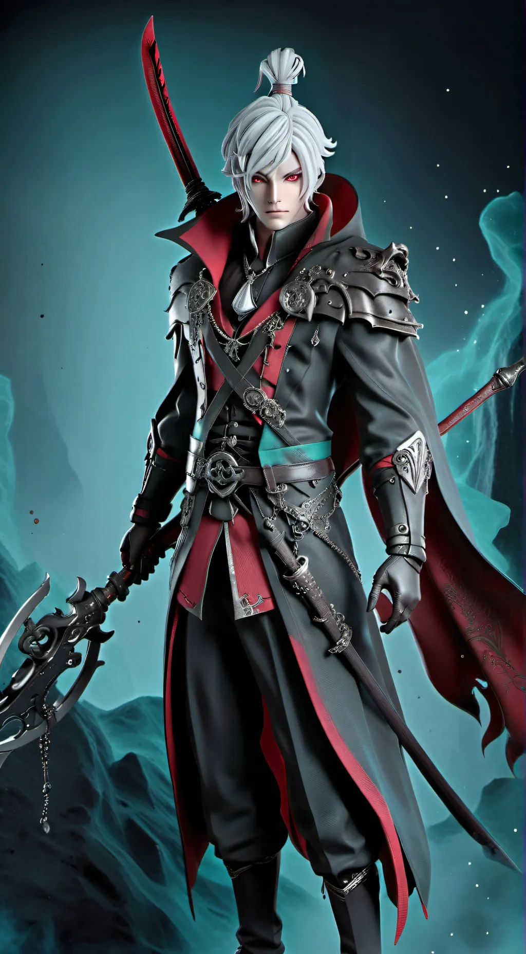 ai character: Dw samurai  background