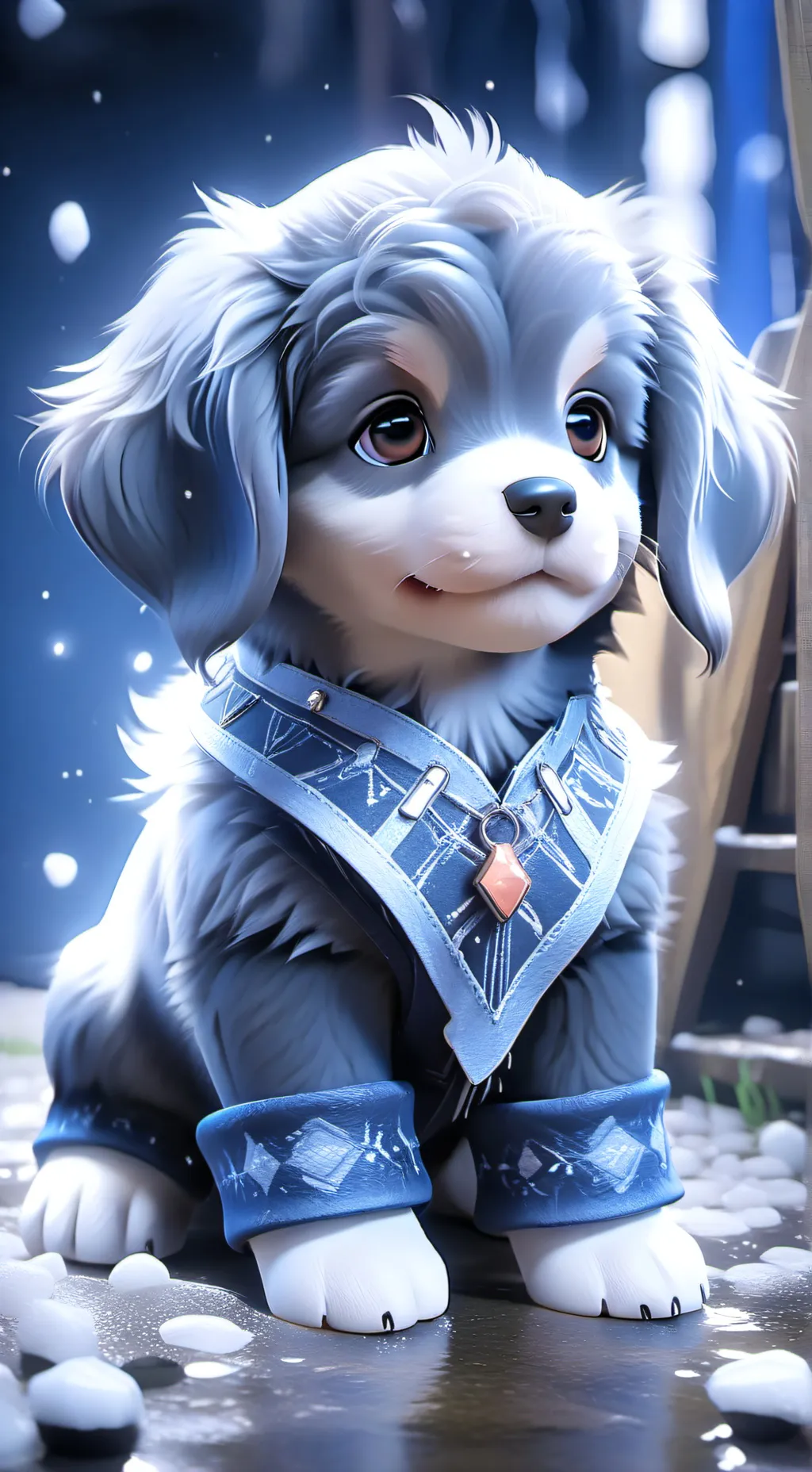 ai character: …pup background