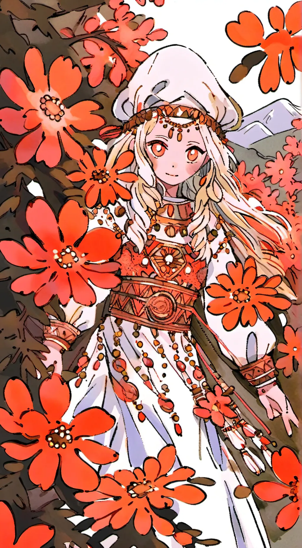 ai character: Hazbin hotel Yello background