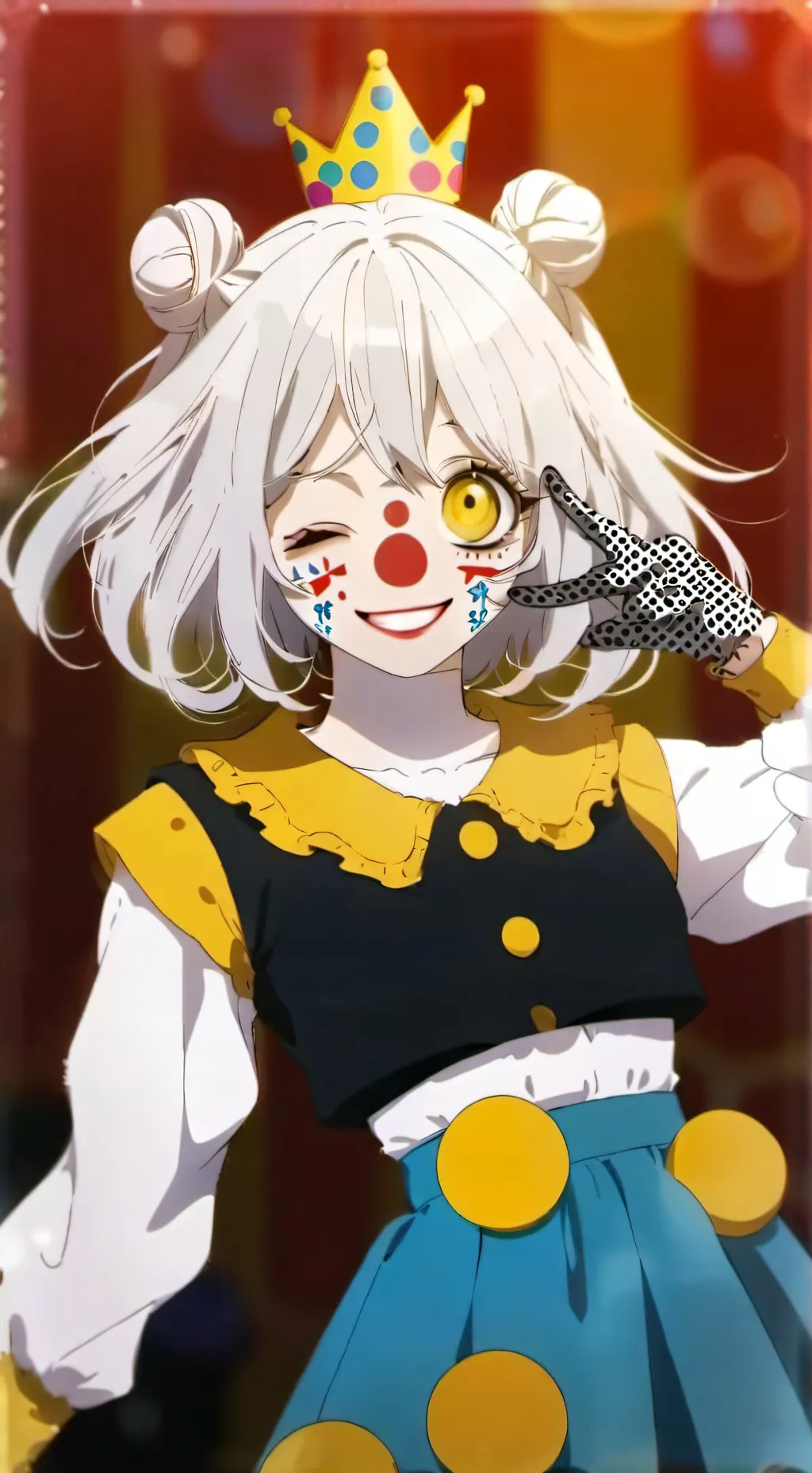 ai character: My clown OC background