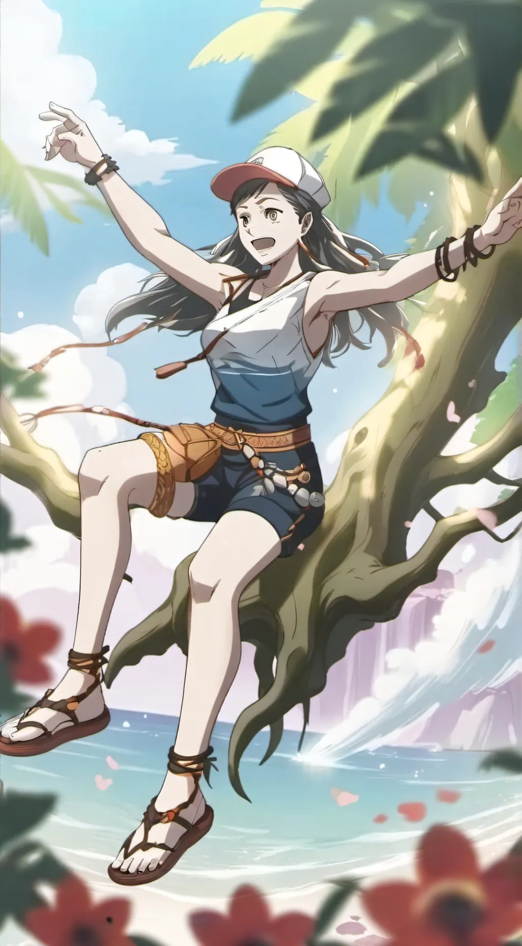 ai character: Momo background