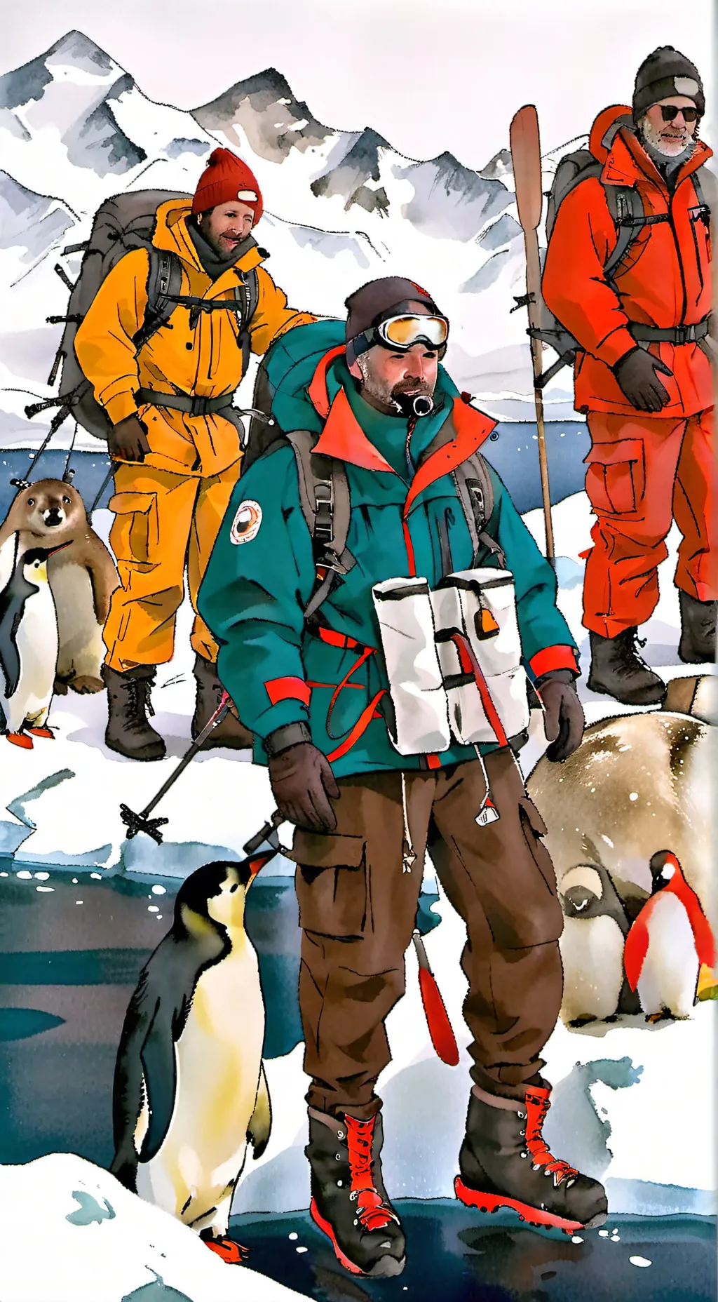 ai character: Antarctica  background