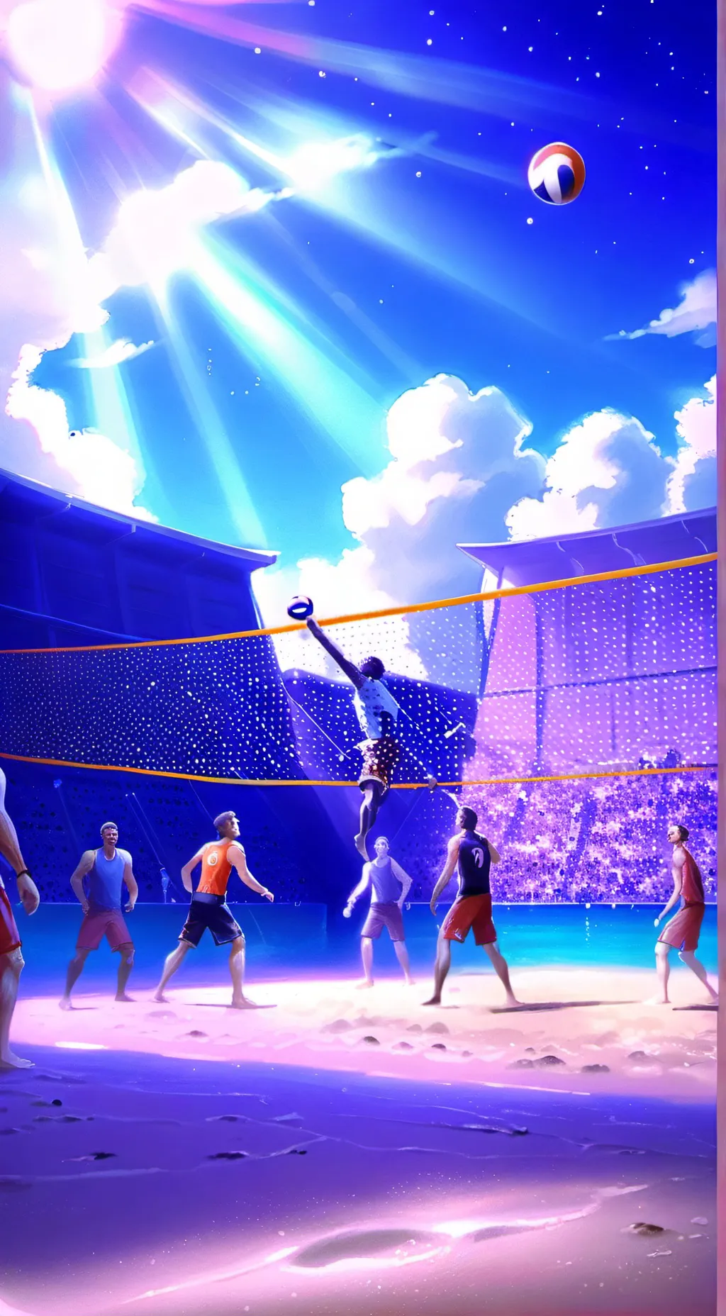 ai character: Sprunki Summer  background