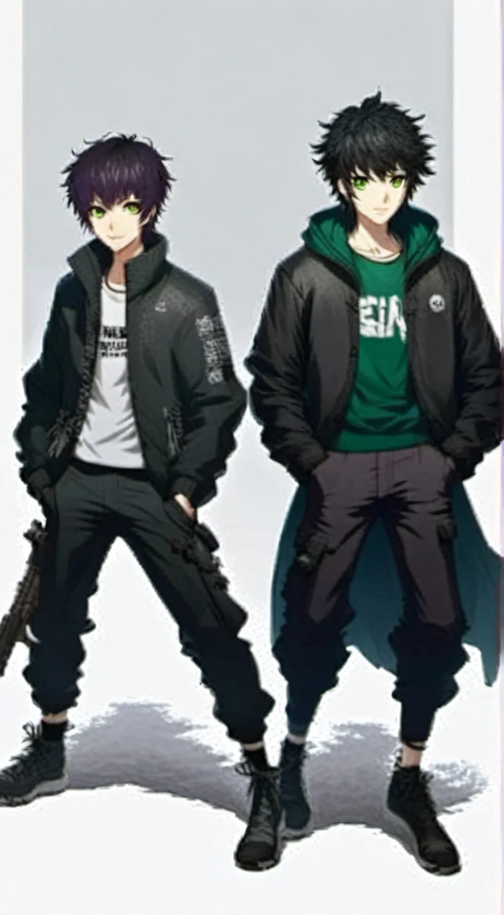 ai character: Mui 💙Yui🖤 background