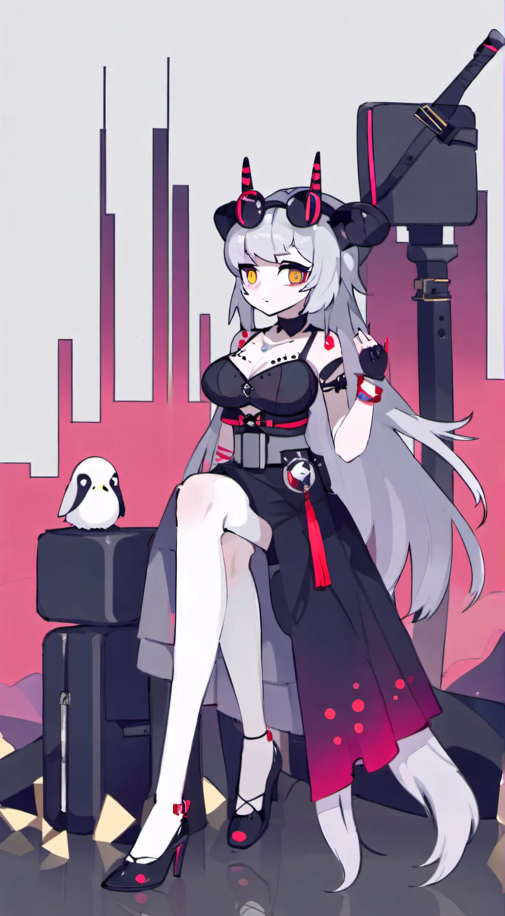 ai character: Vee background