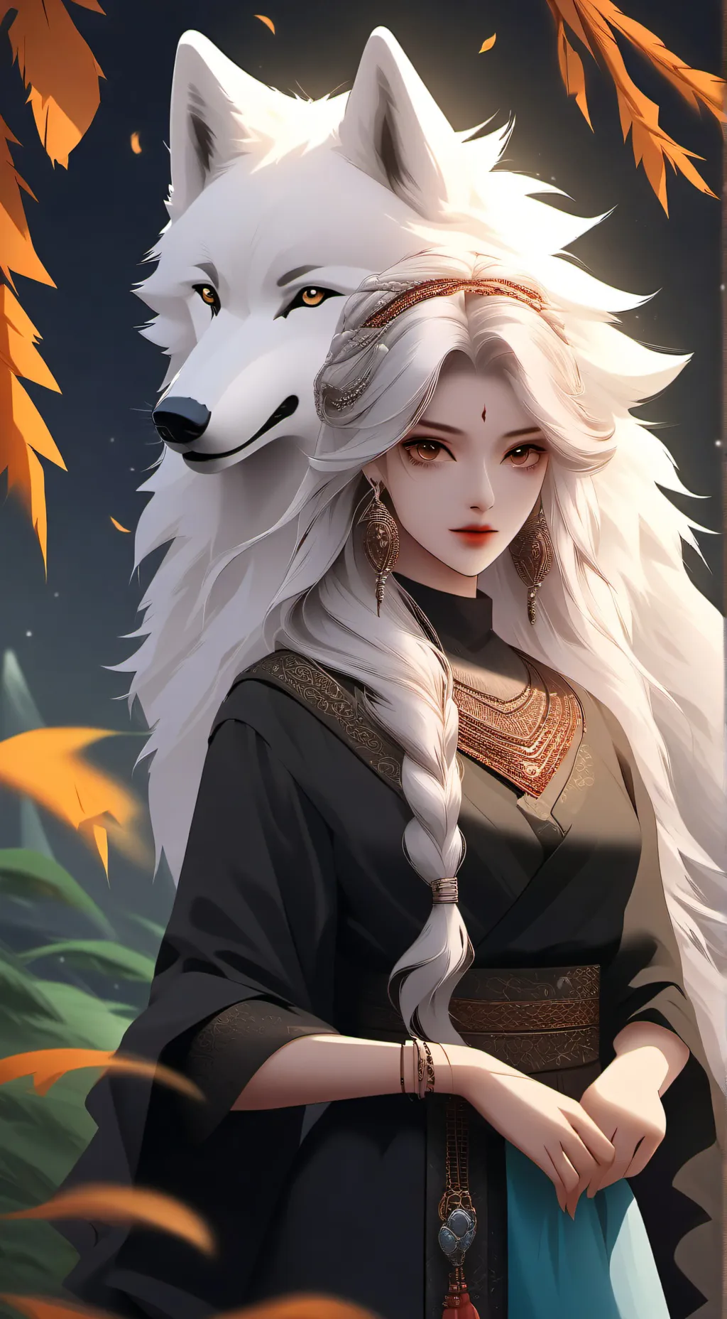 ai character: Wolfy My DW OC background